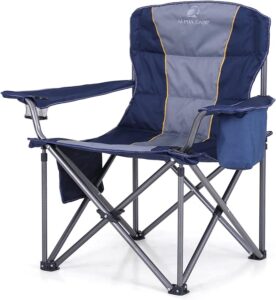 ALPHA CAMP Oversized Camping Folding Chair Heavy Duty