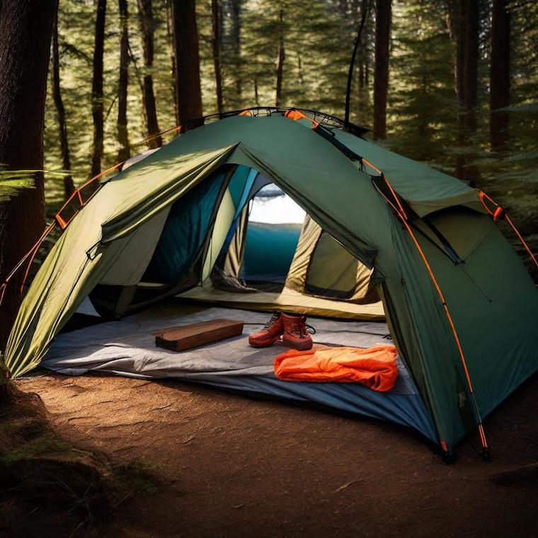 Camping Tent Setup